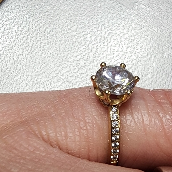 Pandora Clear Sparkling Crown Solitaire Ring - Picture 8 of 12